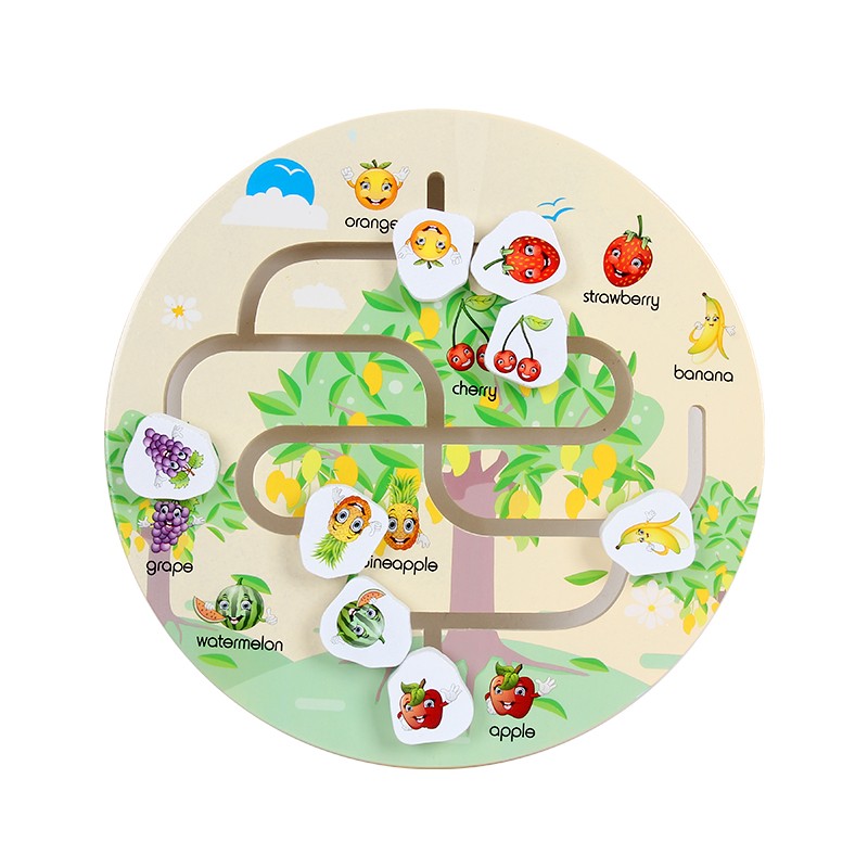 The wooden maze positioning game is highly entertaining and colorful, which can exercise babies' hand-eye coordination, visual ability, logical thinking ability, and early education enlightenment training. It is a parent-child game detail image 13
