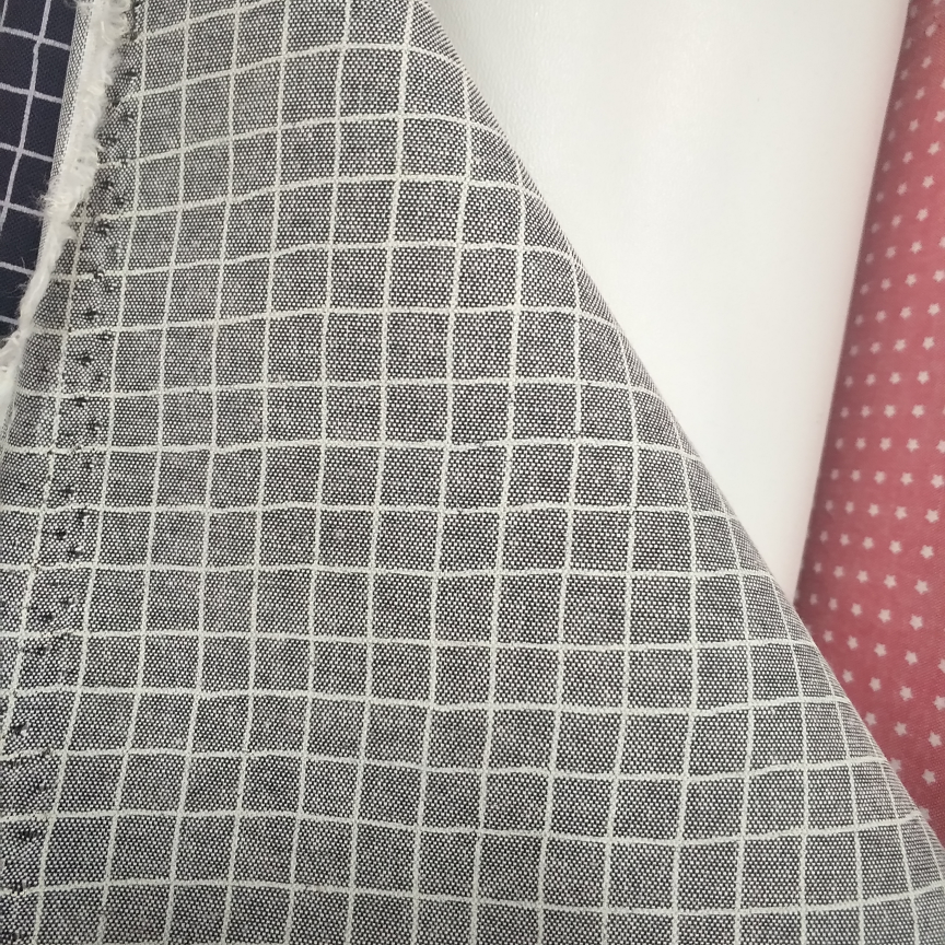 布纹格子，黑色