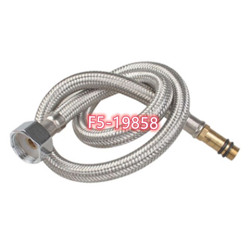 304 stainless steel pipe cold and hot water faucet, single-head braided pipe, multi-size explosion-proof water inlet pipe
