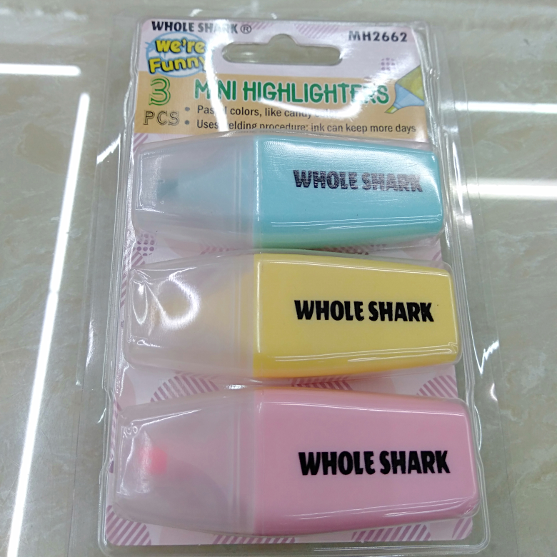 2662糖果色荧光笔多色水彩笔绘画笔学生学习用品专用笔红蓝黑色大号油性彩