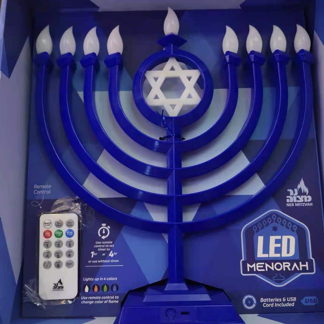 led单六星烛台灯RGB室内装饰灯