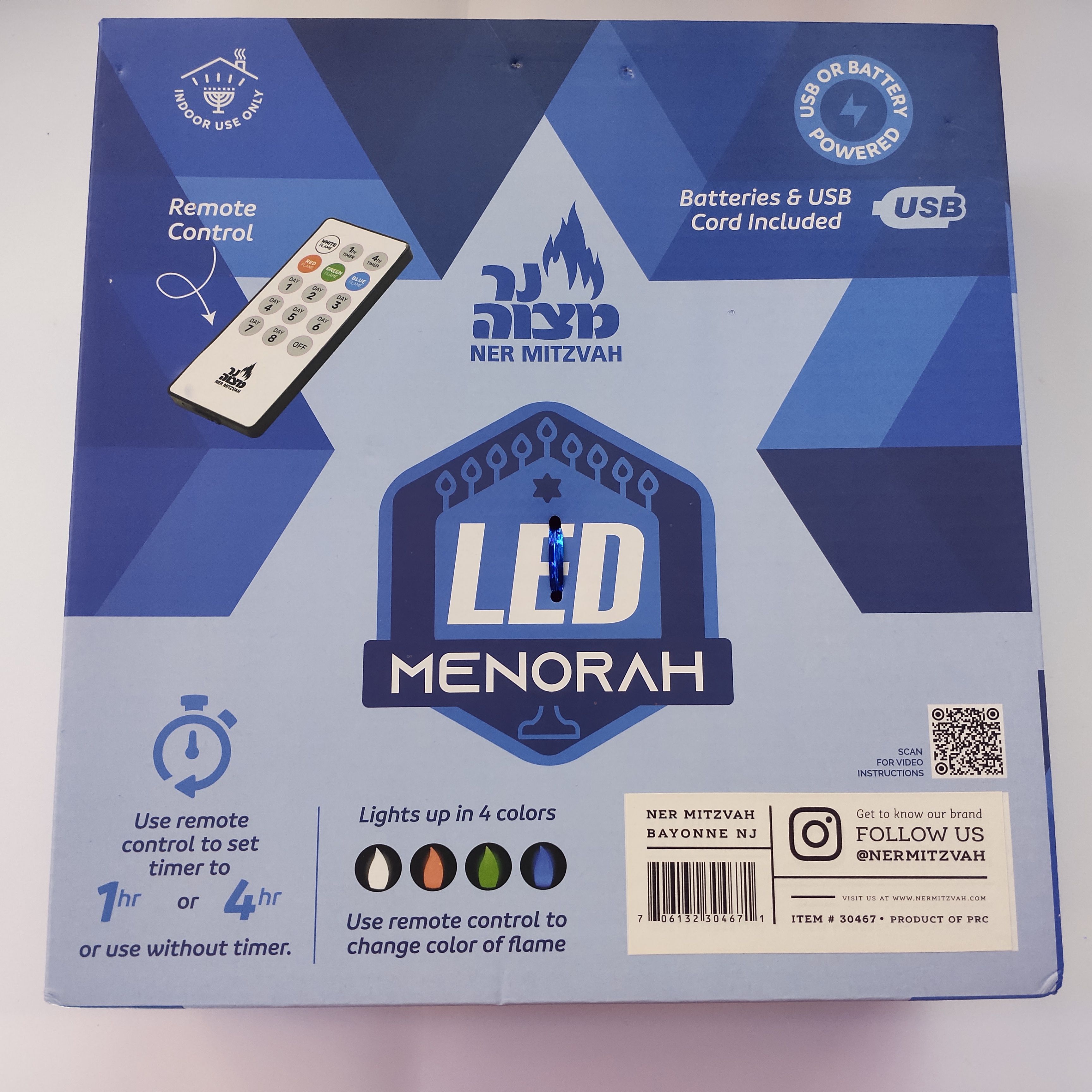 led单六星烛台灯RGB室内装饰灯产品图
