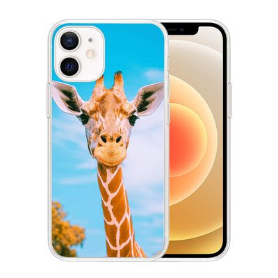 适用iPhone12定制外贸新款卡通可爱长颈鹿手机壳苹果XR动物手机壳细节图