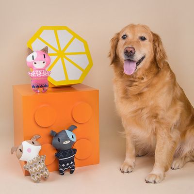 Pet toy manufacturers new bite interactive dog toy wool animal doll plush dog toy wholesale Specification drawing