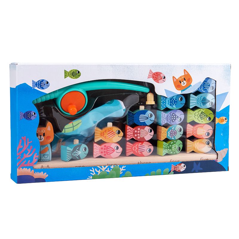The wooden toy fishing tower is highly entertaining and colorful, which can exercise babies' hand-eye coordination, visual ability, logical thinking ability, and early education enlightenment training. It is a parent-child game Item Picture