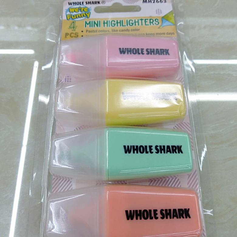 2663糖果色荧光笔多色水彩笔绘画笔学生学习用品专用笔红蓝黑色大号油性彩