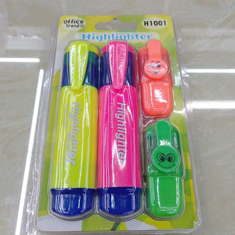 1001荧光笔多色水彩笔绘画笔学生学习用品专用笔红蓝黑色大号油性彩