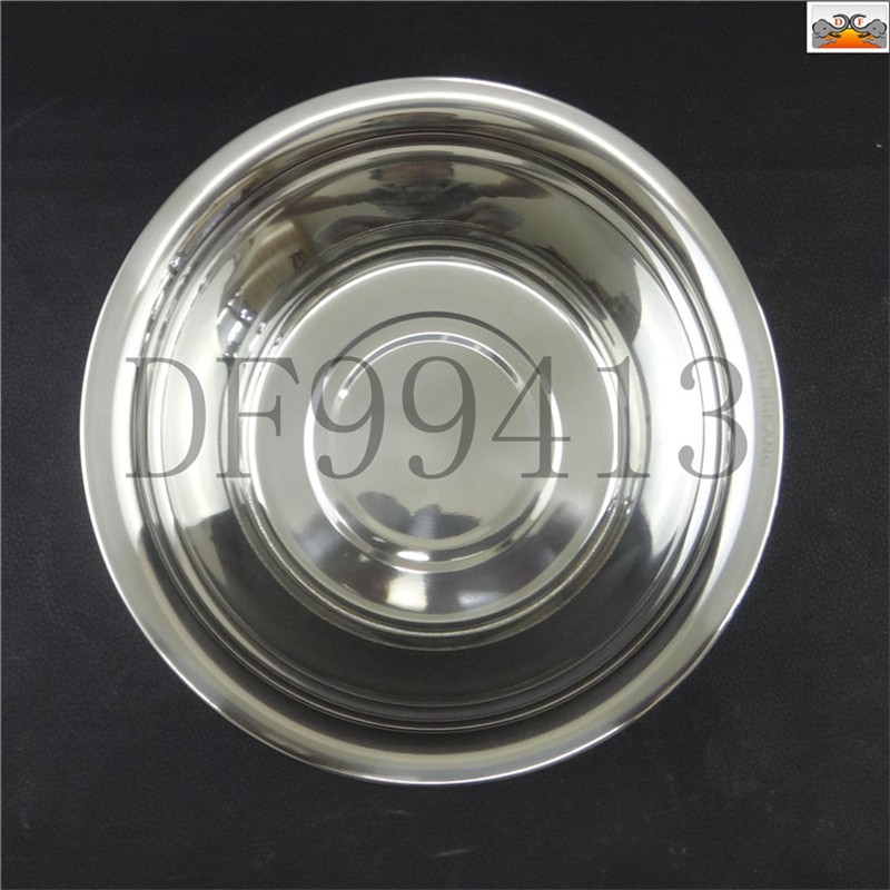 DF99413 304欧式味斗加厚圆形不锈钢盆加深家用洗菜盆子和面斗盆洗脸盆平底多用盆 DF Trading House详情4