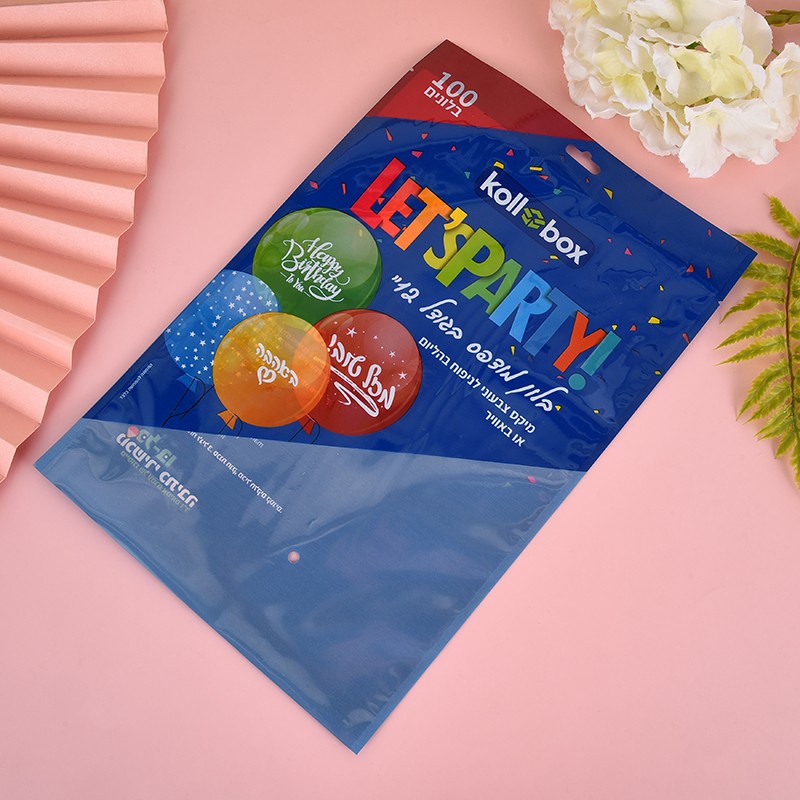 The semi-transparent composite bag with three-side sealing and heat sealing style for creative balloons is for reference only and is directly supplied by the manufacturer detail image 5