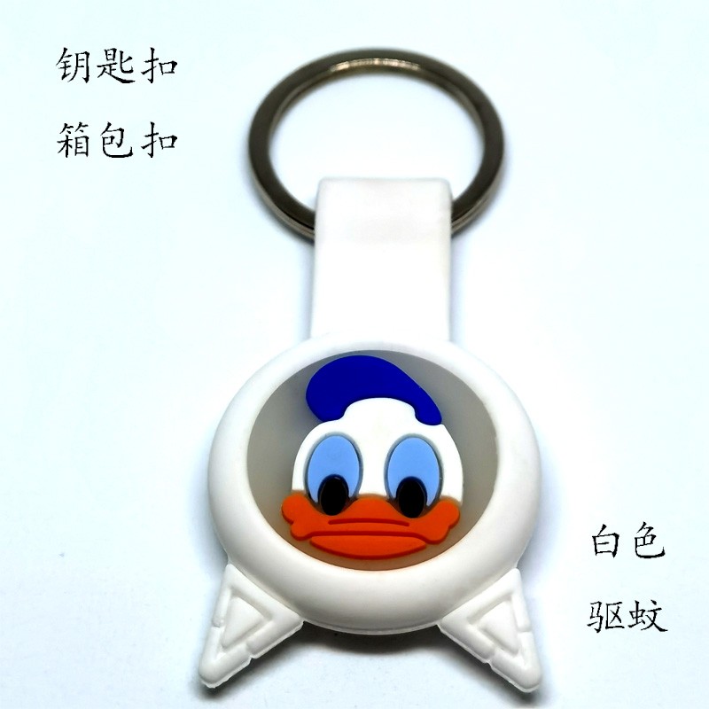 抖音同款小动物驱蚊扣驱蚊香薰套车载网红挂件钥匙扣女孩卡通创意详情图1