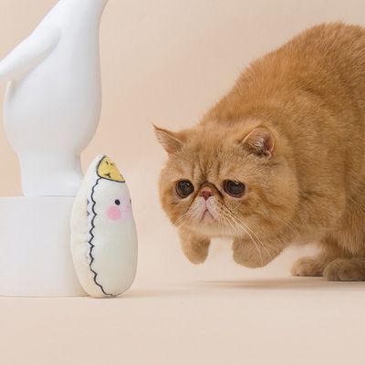 Cat toy manufacturers wholesale catnip plush cat toys nibbling teeth lamb ice cream cat toys details Picture