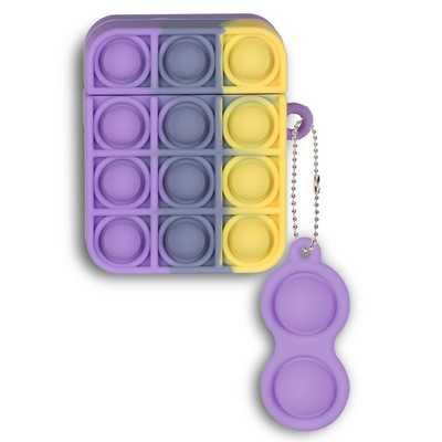 New Creative Rainbow pressure-reducing finger pressure airpods 1/2 Silicone soft Shell Bluetooth Earphone pro case Report: The purchase of this product is a commercial trade activity detail image 9