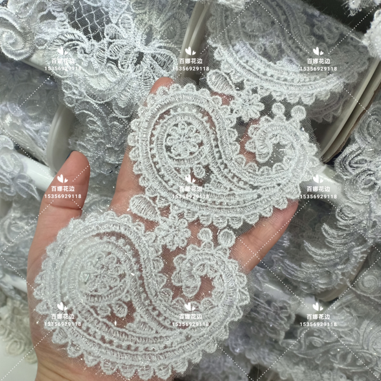 绣花车骨条码 毛毛绳