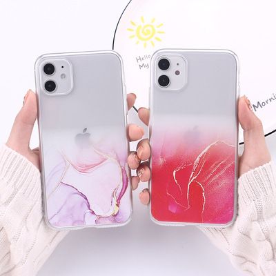 创意海水冰山适用iPhone 12Pro手机壳xr透明TPU全包保护套s20/a71细节图