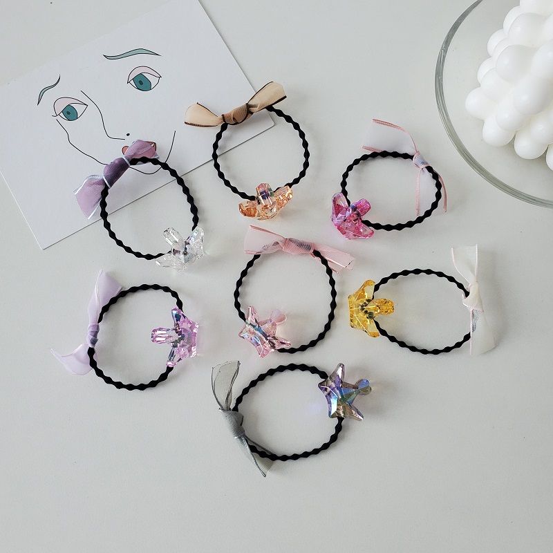 Yiwu's best-selling InS-style Korean-style hair bands and hair accessories for girls and children are sold directly by the manufacturer. Set of 6 pieces Specification image