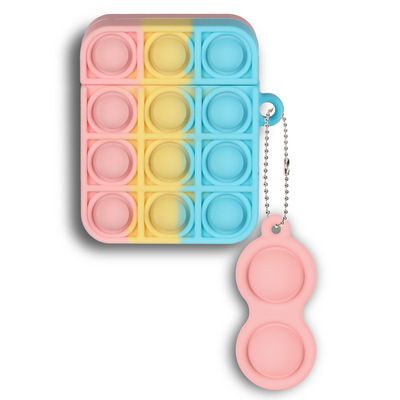 New Creative Rainbow pressure-reducing finger pressure airpods 1/2 Silicone soft Shell Bluetooth Earphone pro case Report: The purchase of this product is a commercial trade activity details Picture