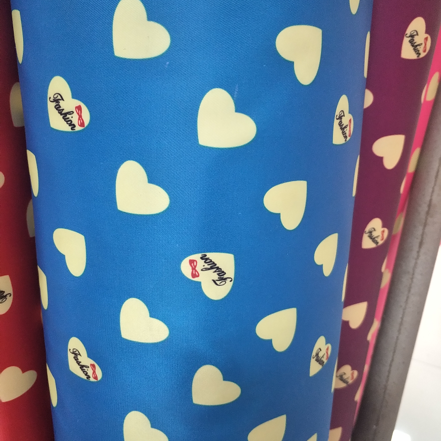 230爱心印花，兰色