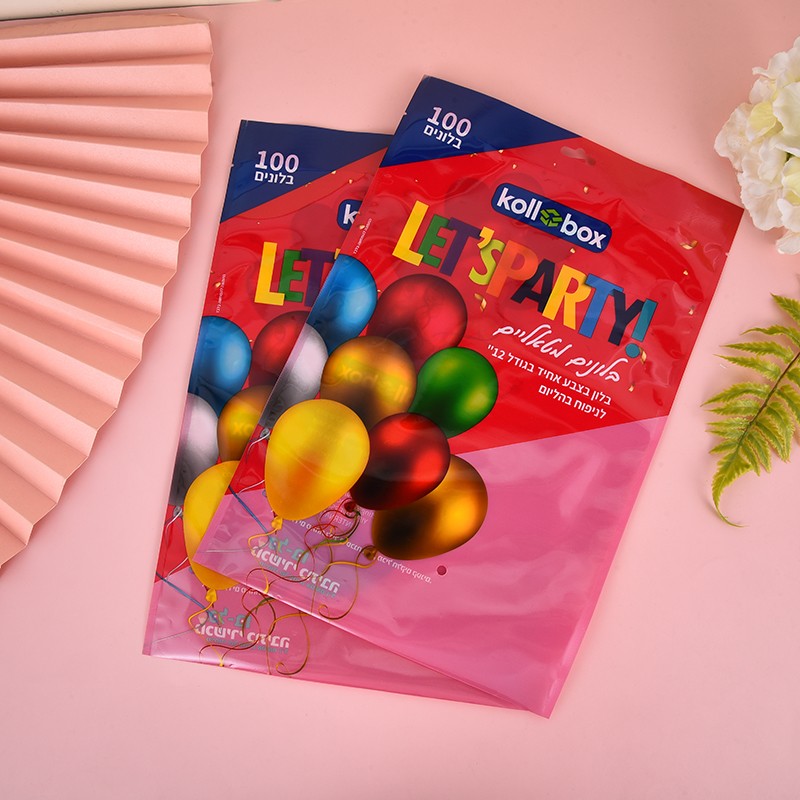Creative balloon packaging bags, semi-transparent composite bags, three-side sealed heat-sealable styles, for reference only, direct supply from the manufacturer detail image 1