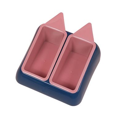 Pet cat double bowl wholesale multi-functional cat food spoon cat bowl anti-upset feeding feeding water Cat bowl Double bowl report This product purchase belongs to commercial trade behavior Item Picture