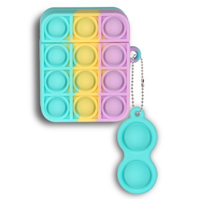 New Creative Rainbow pressure-reducing finger pressure airpods 1/2 Silicone soft Shell Bluetooth Earphone pro case Report: The purchase of this product is a commercial trade activity detail image 4