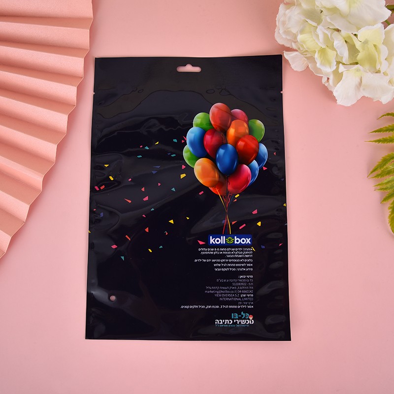 The semi-transparent composite bag with three-side seal and heat-sealable style for creative balloons is for reference only and can be customized by the manufacturer detail image 5