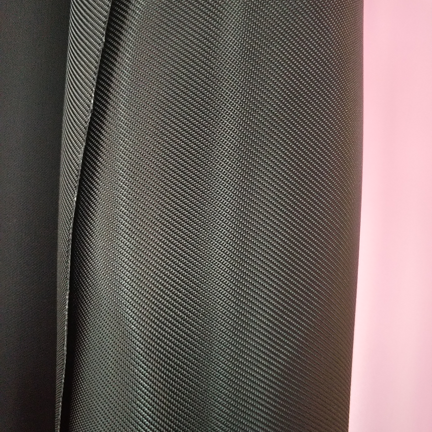 1680 twill rolled, black