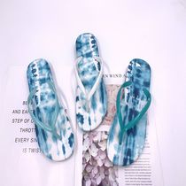 072 Summer women ink style flip-flops