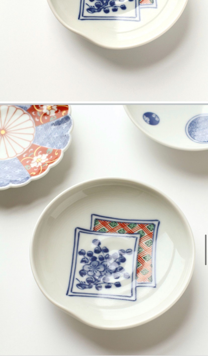 浙里 日本原装进口有田烧花形茶点蝶6件套木盒48-01详情图11