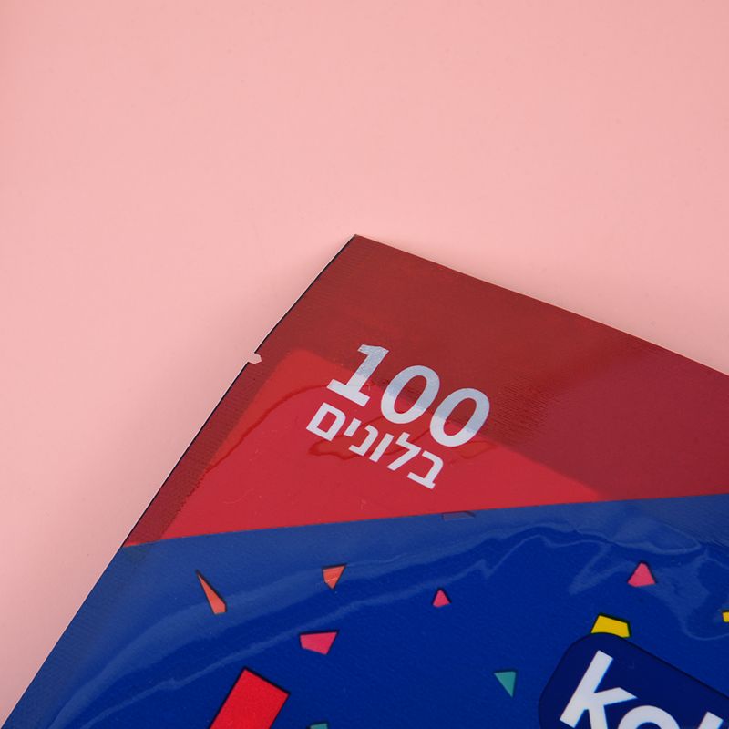 The semi-transparent composite bag with three-side sealing and heat sealing style for creative balloons is for reference only and is directly supplied by the manufacturer Item Picture