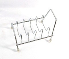 Four-compartment dish rack detail image 1