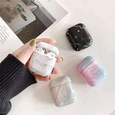 The ins Korean-style marble airpods earphone case is suitable for Apple Bluetooth earphone charging cases with full hard shells Specification image