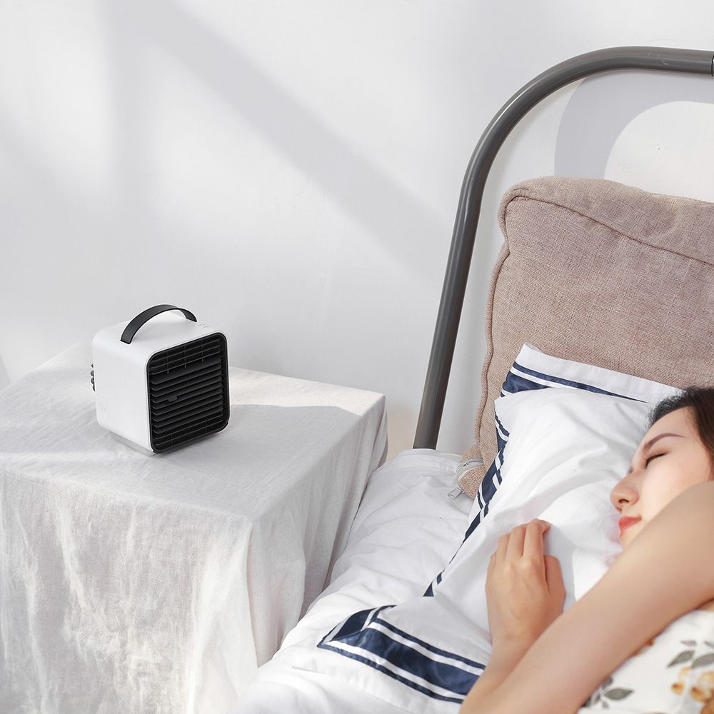 Summer mini convenient desktop cooler anion air conditioner fan USB water-cooled fan large capacity