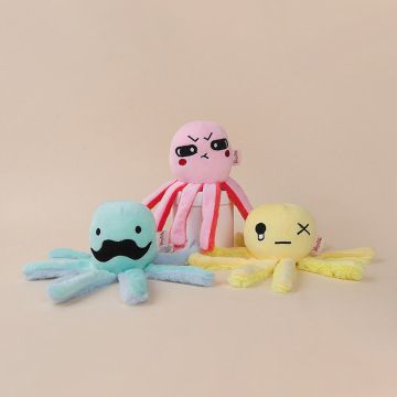 Pet toys new plush ring paper dog bite toy dog toy ring paper octopus dog bite toy wholesale Item Picture