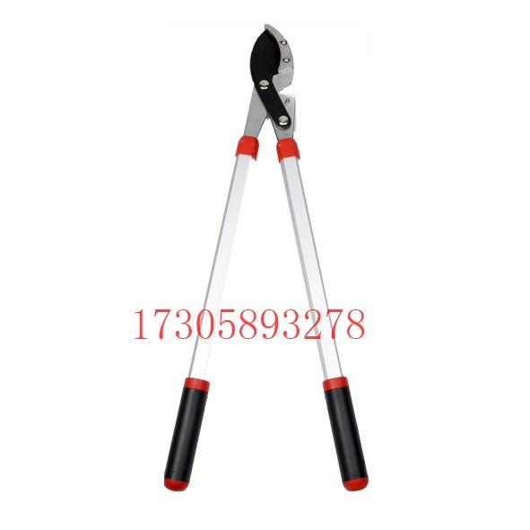 YLJ17 red and black handle aluminum tube telescopic tube small round head garden pruner High branch pruner detail image 12