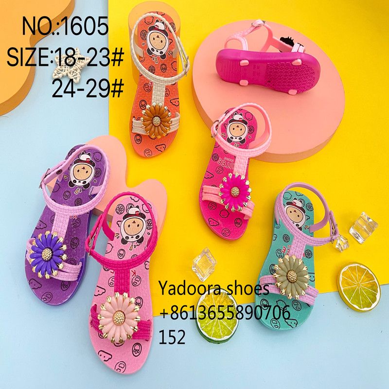 Summer flower cartoon sandals for children