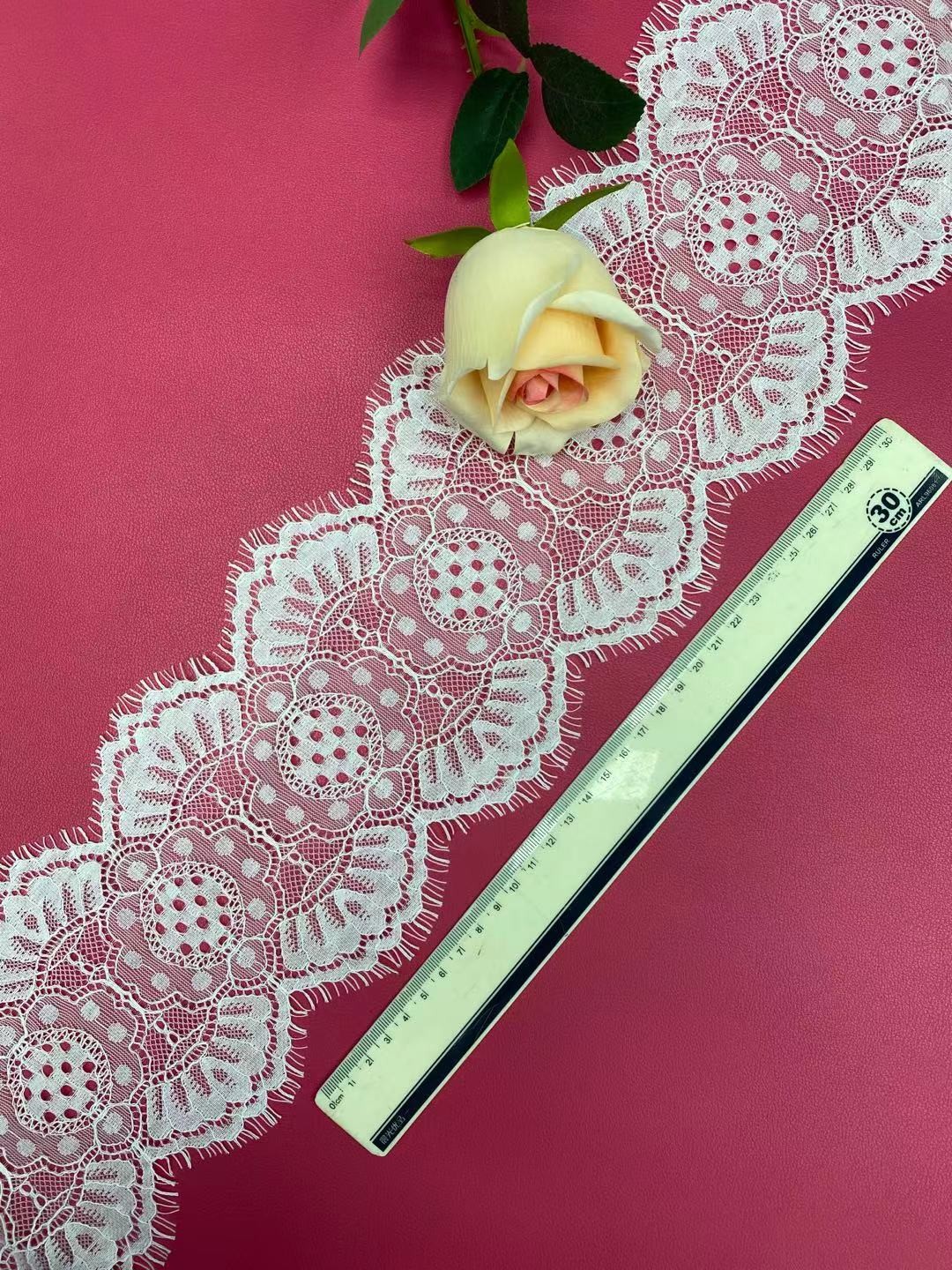 GN0169 (width 15CM) Lace trim, elastic trim, non-elastic trim, eyelash trim, clothing accessories, new style trim detail image 2