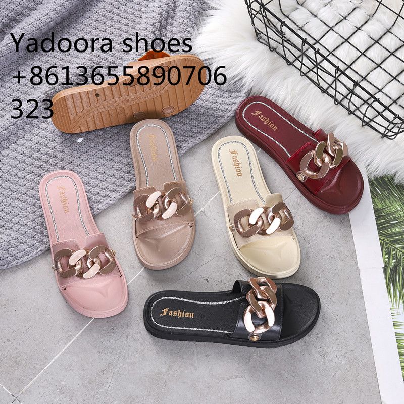 323 Slippers women summer outside wear metal buckle 2021