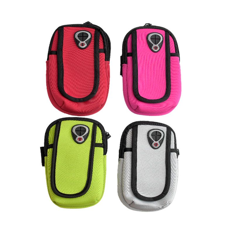 Running phone arm bag for outdoor sports and fitness, breathable wrist arm bag with diving material, waterproof wrist and foot bag in stock Specification image