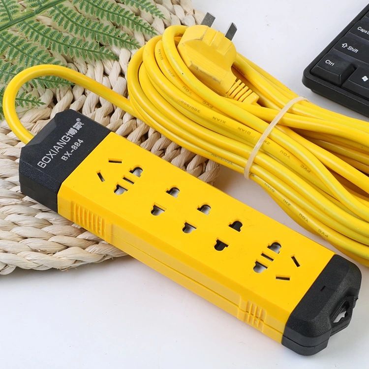 Pure copper wire power strip, Boxiang safety door, anti-electric shock socket converter, 16-hole intelligent power socket
