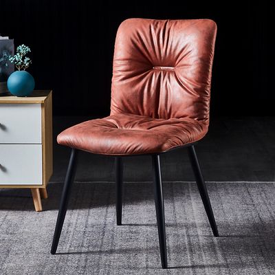 Lu Zi Furniture - Factory direct sales sofa chairs Dining chairs Nordic modern computer Chairs Simple small-sized dining room Light luxury ironwork popular leisure chairs Backrest stools details Picture