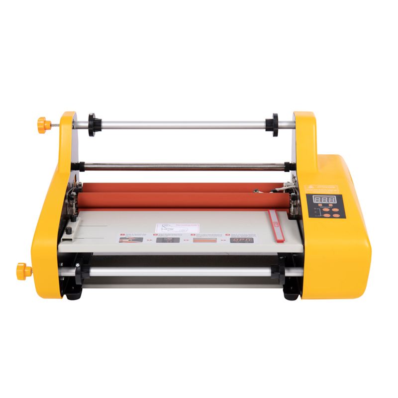 3510 Electric laminating machine, single-sided and double-sided cold and hot dual-purpose 4-roller rapid preheating A3 pre-coating type laminating machine Item Picture