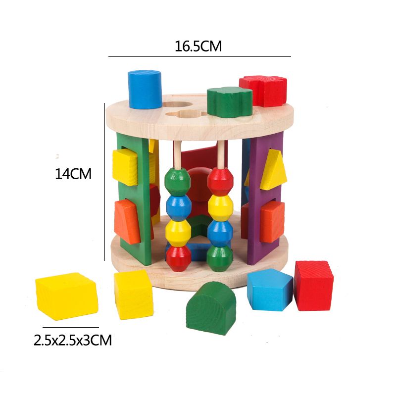 The multi-functional shape matching intelligence wheel is highly entertaining with rich colors. It can exercise babies' hand-eye coordination, visual ability, logical thinking ability, early education enlightenment training, and is a parent-child game Application Scenario