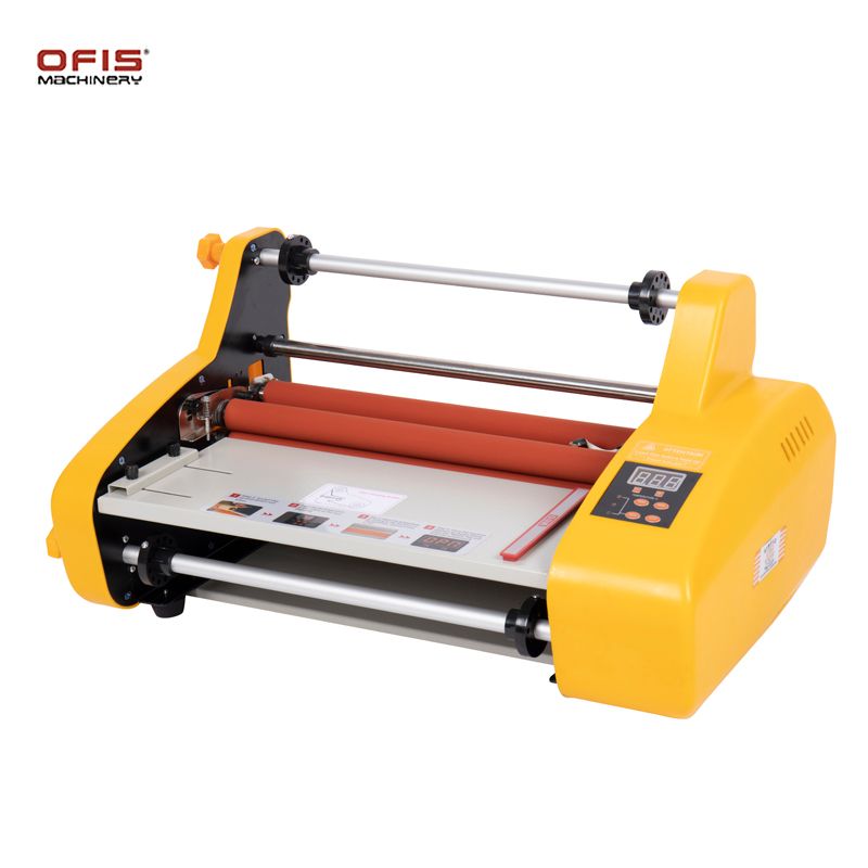 3510 Electric laminating machine, single-sided and double-sided cold and hot dual-purpose 4-roller rapid preheating A3 pre-coating type laminating machine details Picture