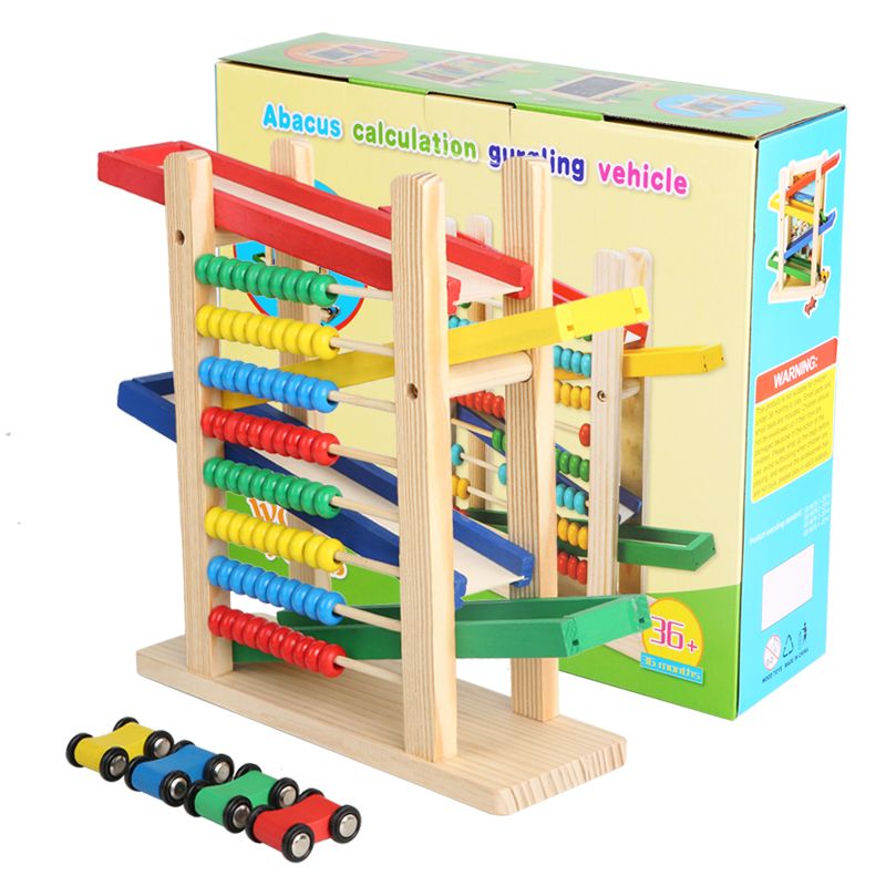 The wooden toy drawing board, abacus, and gliding car are highly entertaining with rich colors. They can exercise babies' hand-eye coordination, visual ability, logical thinking ability, and early education enlightenment training. They are parent-child games Item Picture