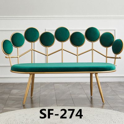 Lu Zi Furniture Factory direct sales sofa chairs, Nordic creative leisure chairs, clothing store small sofas, Internet celebrity beauty salons, barber shops, reception iron art sofas