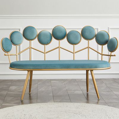 Lu Zi Furniture Factory direct sales sofa chairs, Nordic creative leisure chairs, clothing store small sofas, Internet celebrity beauty salons, barber shops, reception iron art sofas Specification image
