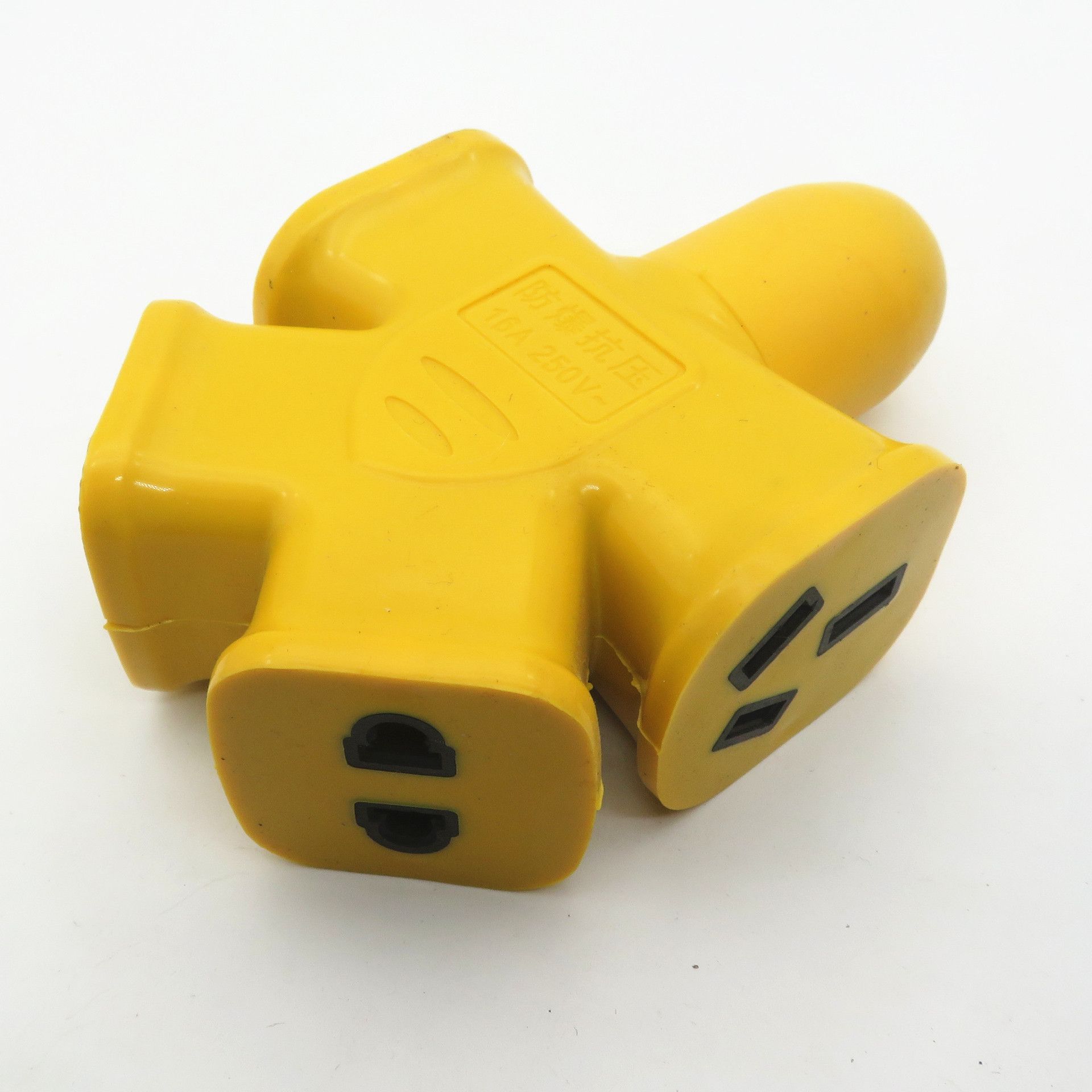 10-hole rubber-coated floor drag power strip, double copper parts, copper clamp socket, one-piece formed power socket converter