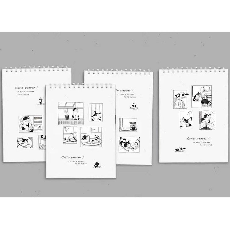 Student Sketchbook Sketchbook Sketchbook 16K Coil Sketchbook B5 Cat Secrets