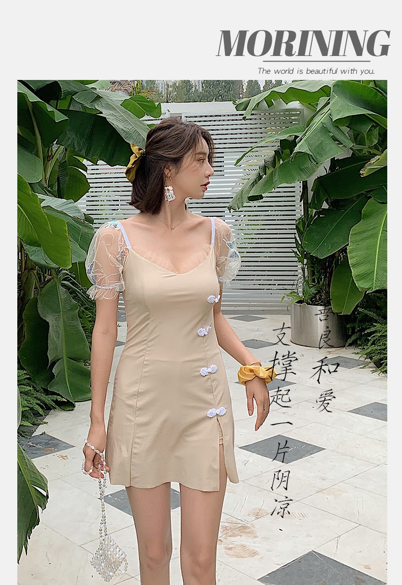 In 2021, The New Model Of Skinny And Conservative Students Bathing Hot Spring Seaside Summer One-Piece Swimsuit Woman undefined