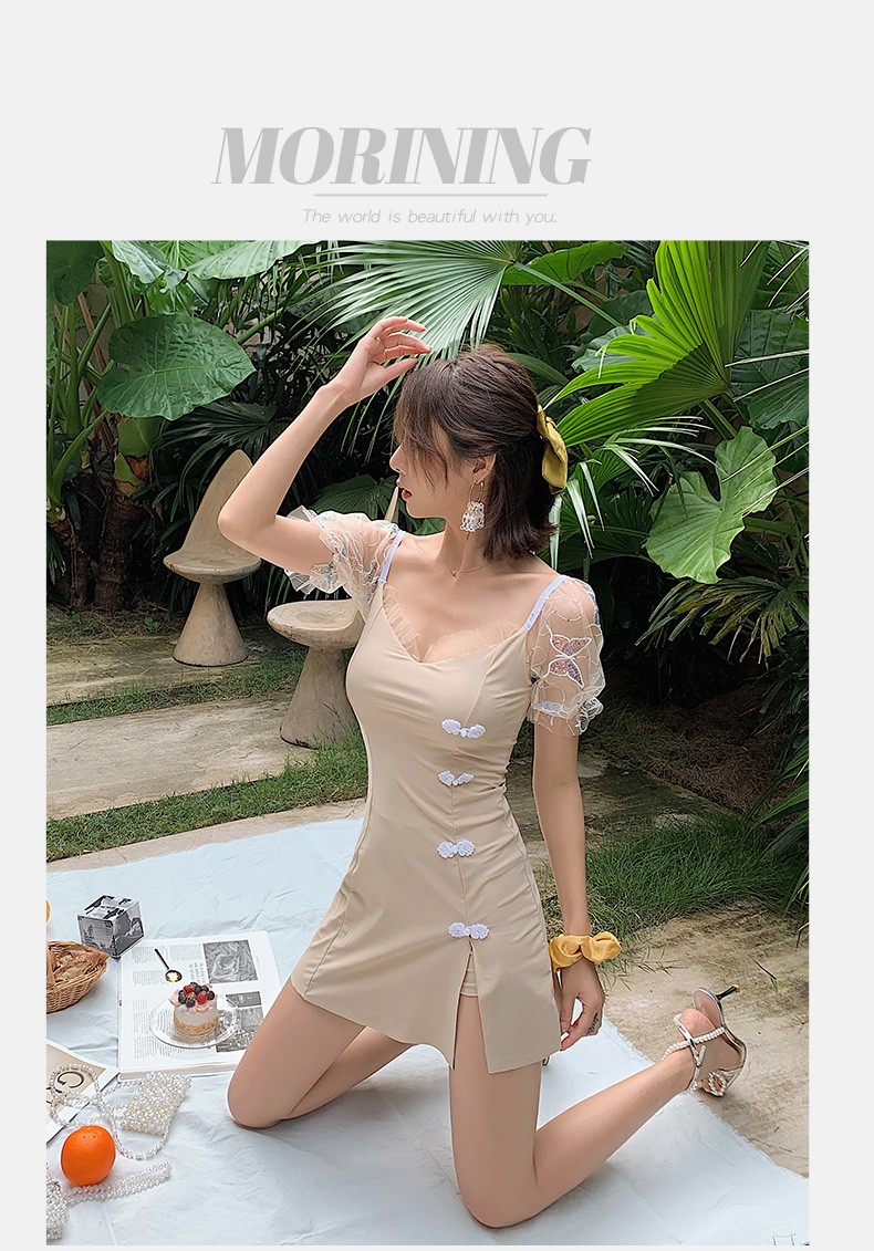 In 2021, The New Model Of Skinny And Conservative Students Bathing Hot Spring Seaside Summer One-Piece Swimsuit Woman undefined